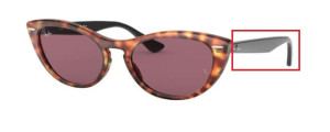 Original Ray-Ban RB4314 Nina Bügel, Farbe 1249 · Havanna rot