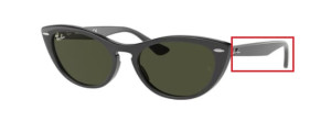 Original Ray-Ban RB4314 Nina Bügel, Farbe 601 · Schwarz