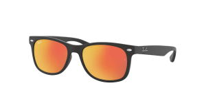 Ray-Ban RJ9052S JUNIOR NEW WAYFARER, Farbe 100s6q schwarz matt
