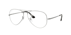 Ray-Ban RX6489 AVIATOR, Farbe 2538 · Silber matt