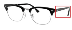 Original Ray-Ban RB5154 Sehbrillen CLUBMASTER Bügel, Farbe 2000 · Schwarz glänzend