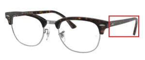 Original Ray-Ban RB5154 Sehbrillen CLUBMASTER Bügel, Farbe 2012 · Havanna dunkel