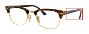 Original Ray-Ban RB5154 Sehbrillen CLUBMASTER Bügel, Farbe 5494 · Braun Havanna