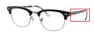 Original Ray-Ban RB5154 Sehbrillen CLUBMASTER Bügel, Farbe 5649 · Schwarz auf texture camuflage