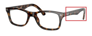 Original Ray-Ban RB5228 Sehbrillen Bügel, Farbe 2012 · Havanna dunkel