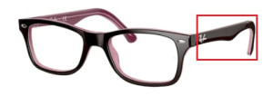 Original Ray-Ban RB5228 Sehbrillen Bügel, Farbe 2126 · Braun/rosa