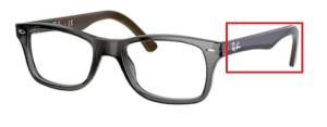 Original Ray-Ban RB5228 Sehbrillen Bügel, Farbe 5546 · Grau