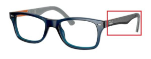 Original Ray-Ban RB5228 Sehbrillen Bügel, Farbe 5547 · Blau