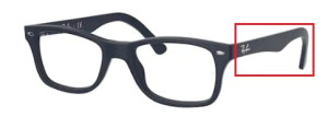 Original Ray-Ban RB5228 Sehbrillen Bügel, Farbe 5583 · Sand blau