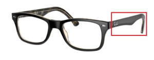 Original Ray-Ban RB5228 Sehbrillen Bügel, Farbe 5912 · Carey