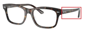 Original Ray-Ban RB5383 Bügel, Farbe 2012 · Havanna dunkel