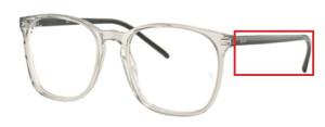 Original Ray-Ban RB5387 Sehbrillen Bügel, Farbe 8141 · Transparent