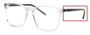 Original Ray-Ban RB5387 Sehbrillen Bügel, Farbe 8181 · Transparent