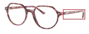 Original Ray-Ban RB5395 Thalia Bügel, Farbe 8175 · Braun und violett Havanna