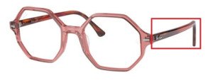 Original Ray-Ban RB5486 Bügel, Farbe 8177 · Transparent rosa