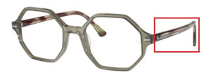 Original Ray-Ban RB5486 Bügel, Farbe 8178 · Transparent grün