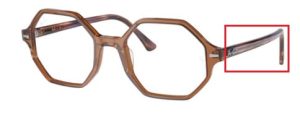 Original Ray-Ban RB5486 Bügel, Farbe 8179 · Transparent braun