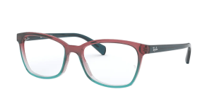 Ray-Ban RX5362, Farbe 5834 · Blau/rot/blau hell Verlauf