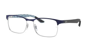 Ray-Ban RX8416, Farbe 3016 · Blau matt auf silber