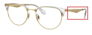 Original Ray-Ban RB6396 Sehbrillen Bügel, Farbe 5762 · Gold