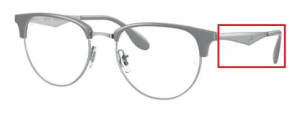 Original Ray-Ban RB6396 Sehbrillen Bügel, Farbe 8101 · Grau