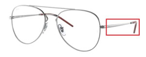 Original Ray-Ban RB6413 Sehbrillen Bügel, Farbe 2502 · Gunmetal