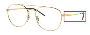 Original Ray-Ban RB6414V Sehbrillen Bügel, Farbe 2500 · Arista