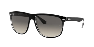 Ray-Ban RB4147 BOYFRIEND, Farbe 603971 schwarz auf transparent