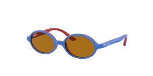 Ray-Ban RJ9145S, Farbe 7084/3 blu auf rubber rot