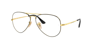 Ray-Ban RX6489 AVIATOR, Farbe 2946 · Schwarz auf arista