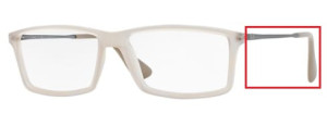 Original Ray-Ban RB7021 Sehbrillen Bügel, Farbe 5369 · Rubber beige
