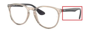 Original Ray-Ban RB7046 Erika Bügel, Farbe 8138 · Transparent braun