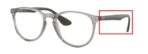 Original Ray-Ban RB7046 Erika Bügel, Farbe 8141 · Transparent
