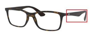 Original Ray-Ban RB7047 Sehbrillen Bügel, Farbe 5573 · Havanna matt