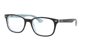 Ray-Ban RX5375, Farbe 5883 · Havanna auf blau hell