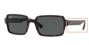 Original Ray-Ban RB2189 Benji Bügel, Farbe 1292 · Havanna auf transparent braun