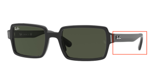 Original Ray-Ban RB2189 Benji Bügel, Farbe 901 · Schwarz