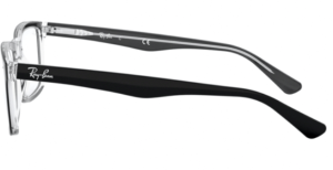 Original Ray-Ban RB5287 Sehbrillen Bügel, Farbe 2034 · Oben schwarz auf transparent