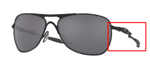 Original Oakley OO4060 Crosshair Bügel, Farbe 03 · Schwarz matt