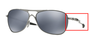 Original Oakley OO4060 Crosshair Bügel, Farbe 06 · Lead