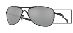Original Oakley OO4060 Crosshair Bügel, Farbe 23 · Schwarz matt