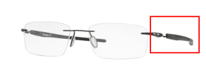 Original Oakley OO5126 Gauge 3.1 Bügel, Farbe 01 · Schwarz matt