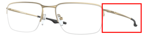 Original Oakley OO5148 Wingback Sq Bügel, Farbe 05 · Satiniert gold hell