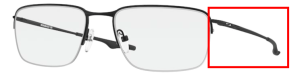 Original Oakley OO5148 Wingback Sq Bügel, Farbe 01 · Schwarz satiniert