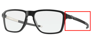 Original Oakley OO8166 Wheel House Bügel, Farbe 01 · Schwarz satiniert