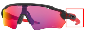 Original Oakley OO9001 Radar EV XS Path Bügel, Farbe 06 · Schwarz matt
