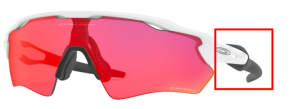 Original Oakley OO9001 Radar EV XS Path Bügel, Farbe 05 · Weiß poliert