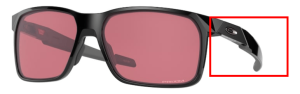 Original Oakley OO9460 Portal X Bügel, Farbe 02 · Schwarz poliert