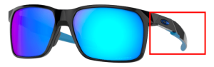 Original Oakley OO9460 Portal X Bügel, Farbe 12 · Schwarz poliert