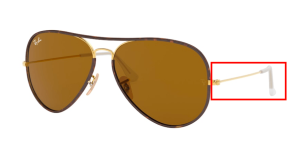 Original Ray-Ban RB3025JM Bügel, Farbe 001 · Gold